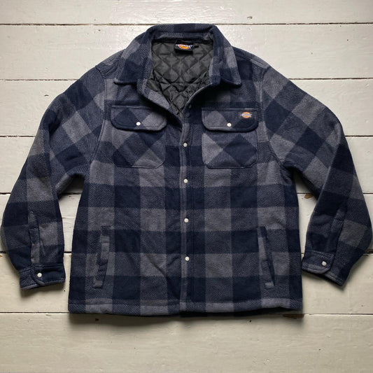 Dickies Checkered Thick Quilted Shirt Jacket