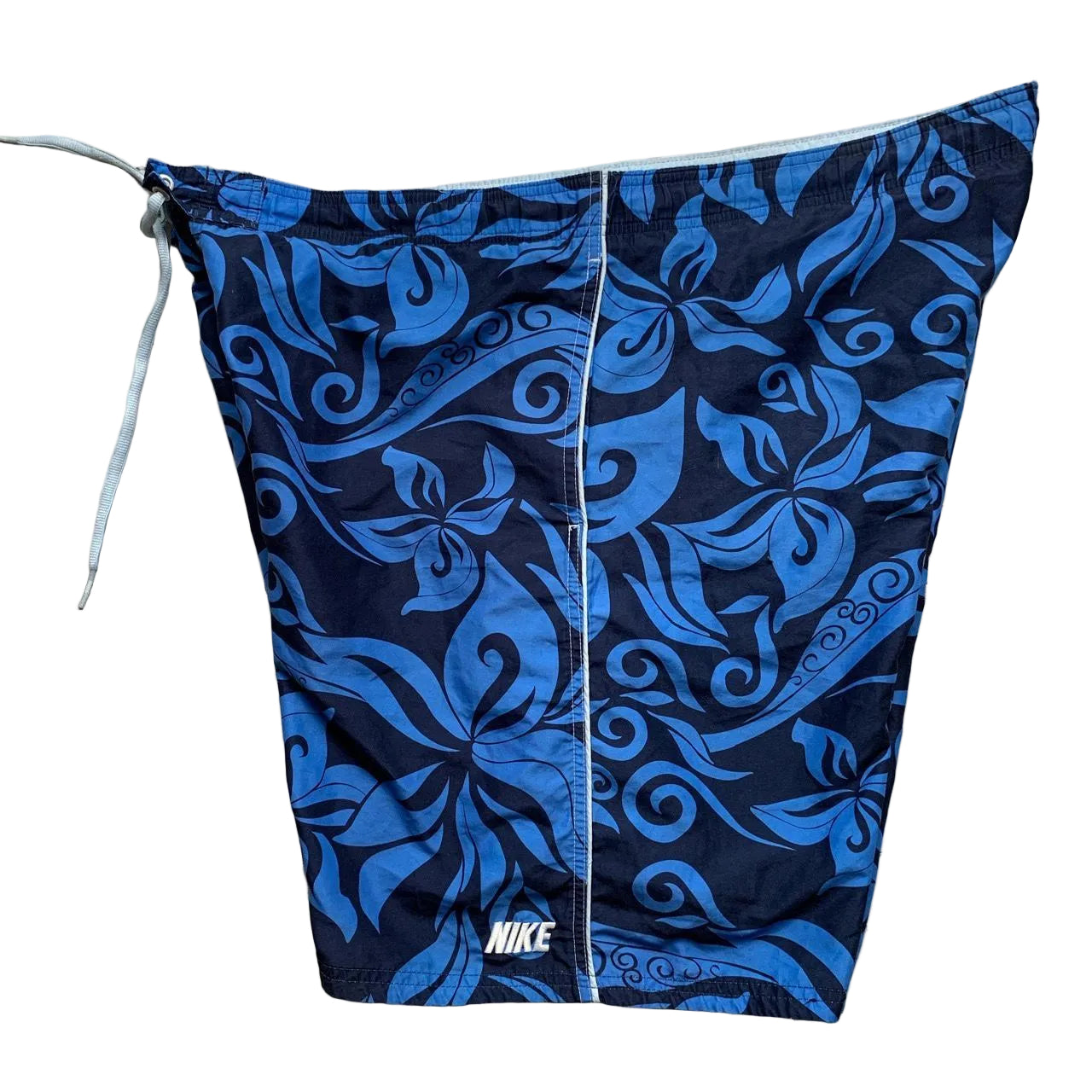 Nike Floral Swim Shorts Navy Blue (XL)