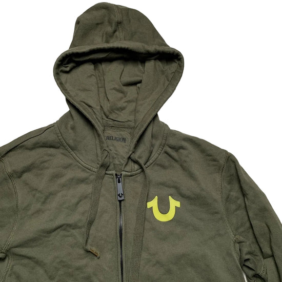 True Religion Olive Green Buddha Hoodie (S)