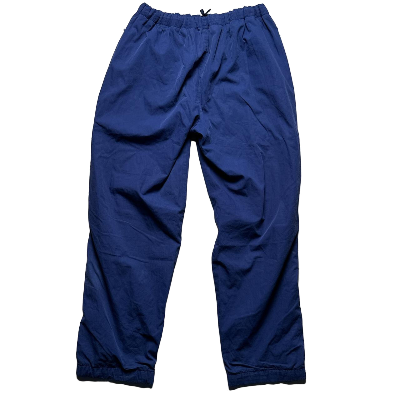 Nike Vintage 90’s Navy and White Shell Tracpant Baggy Bottoms (L)