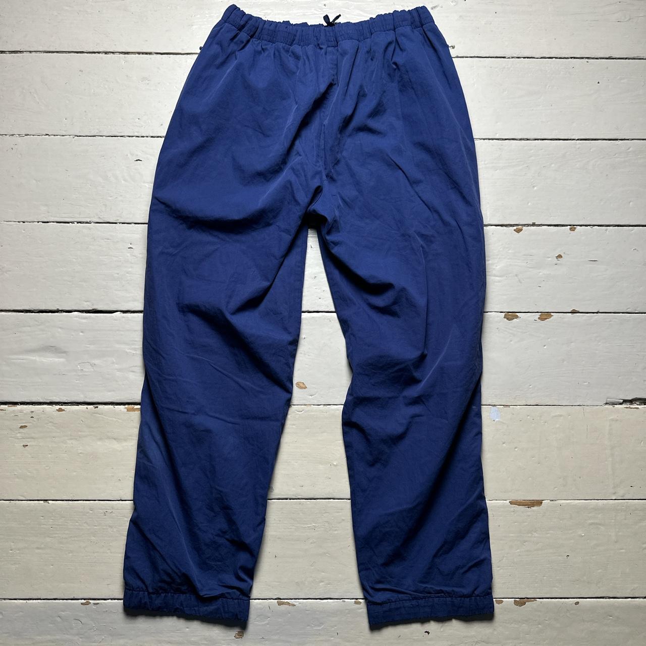 Nike Vintage 90’s Navy and White Shell Tracpant Baggy Bottoms