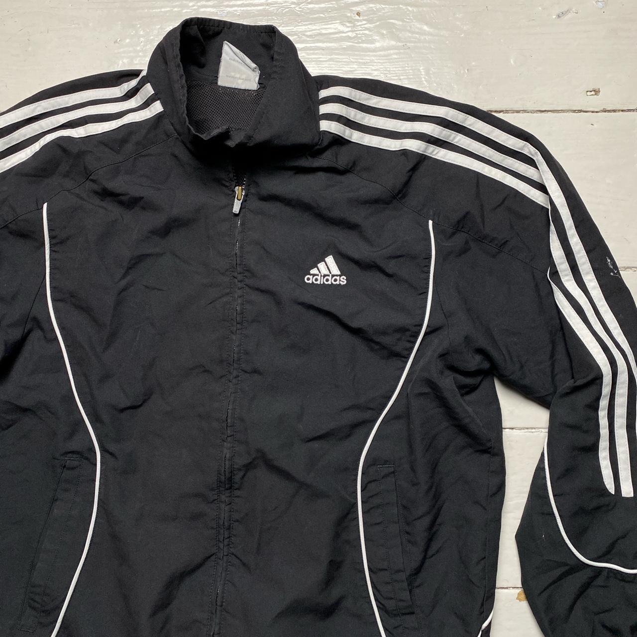 Adidas Vintage Shell Tracksuit Jacket Black and White