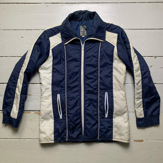 PAC Navy and White Ski Jacket Womens