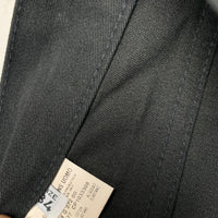 Moschino Jeans Vintage Black and Grey Stitch Jeans with Tape Repeat Logo (34W)