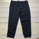 Reebok Vintage Black and White Baggy Shell Track Pant Bottoms