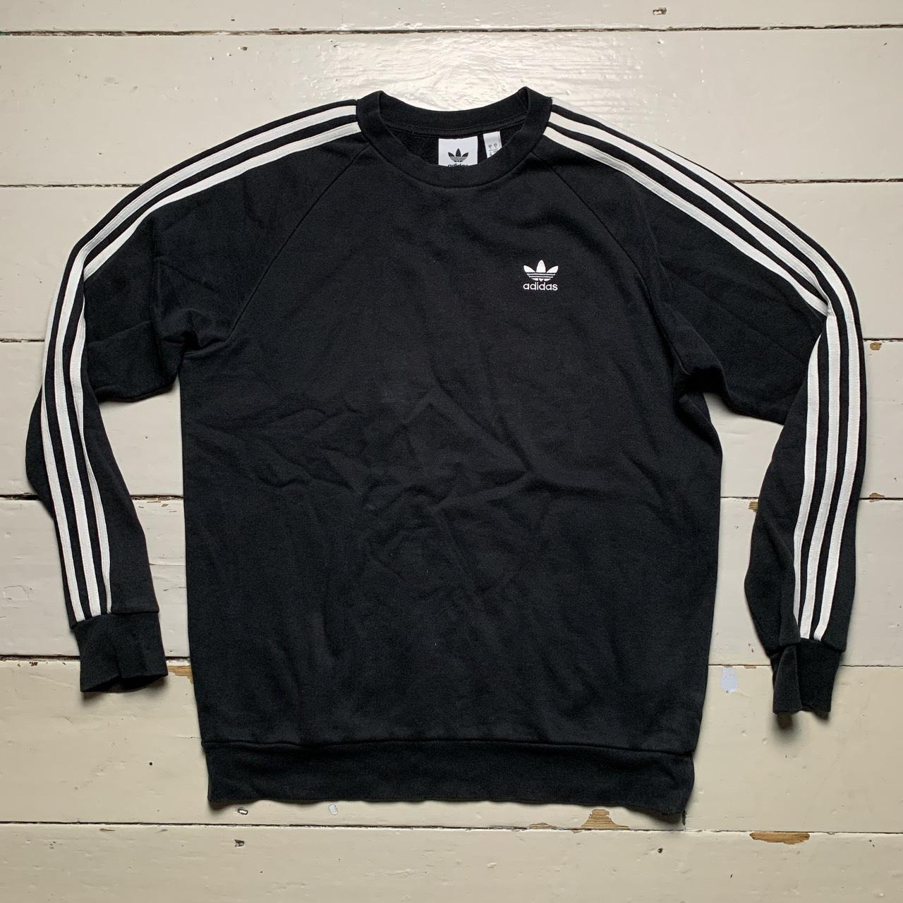 Adidas White and Black Jumper