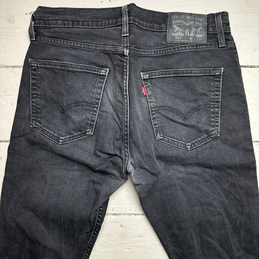 Levis 512 Black Charcoal Slim Jeans