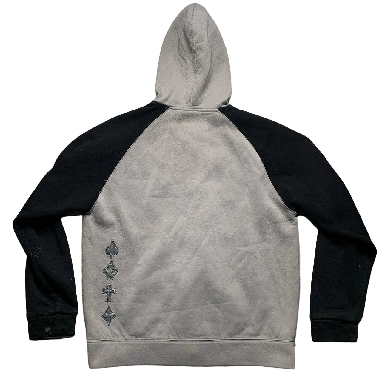 No Fear Grey and Black Vintage Hoodie