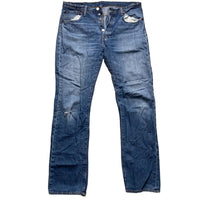 Levis 501 Light Blue Distressed Jeans (32W)