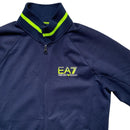 Emporio Armani EA7 Navy and Neon Green Tracksuit Jacket