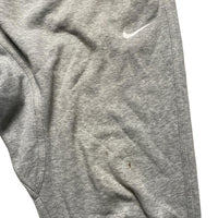Nike Grey and White Swoosh Baggy Jogger Bottoms (L)