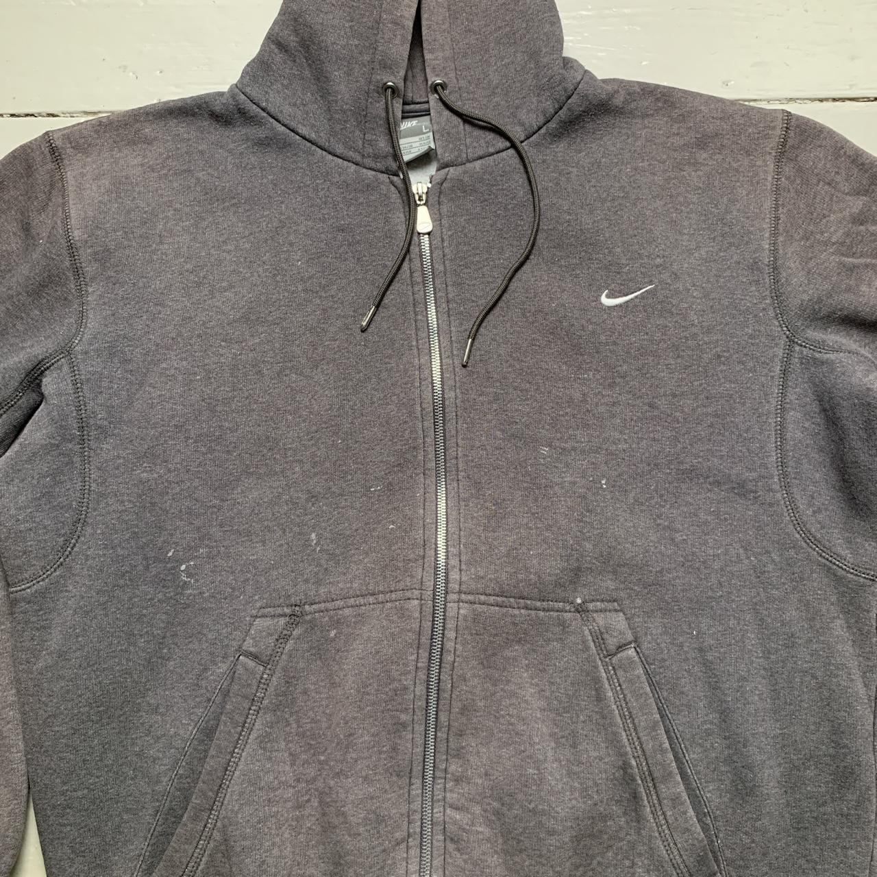 Nike Vintage Swoosh Grey and White Hoodie