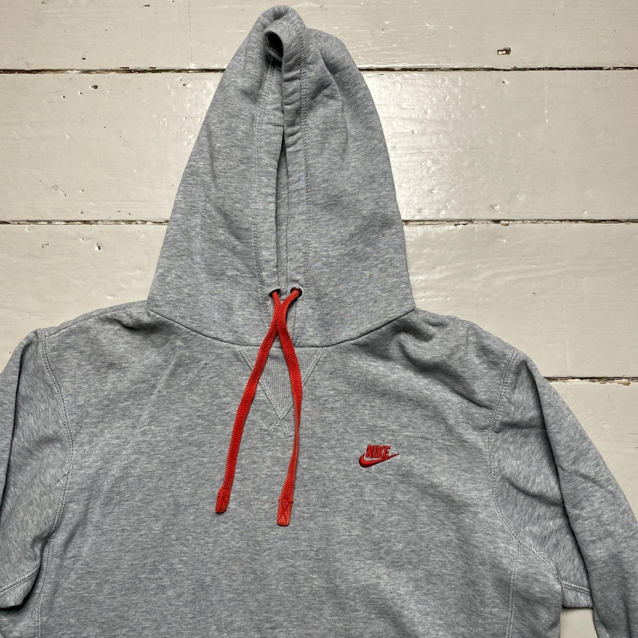 Nike Vintage Swoosh Grey and Orange Hoodie