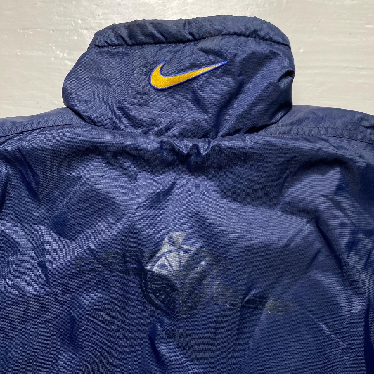 Arsenal Rare Nike Vintage 90’s Football Long Navy and Yellow Coat