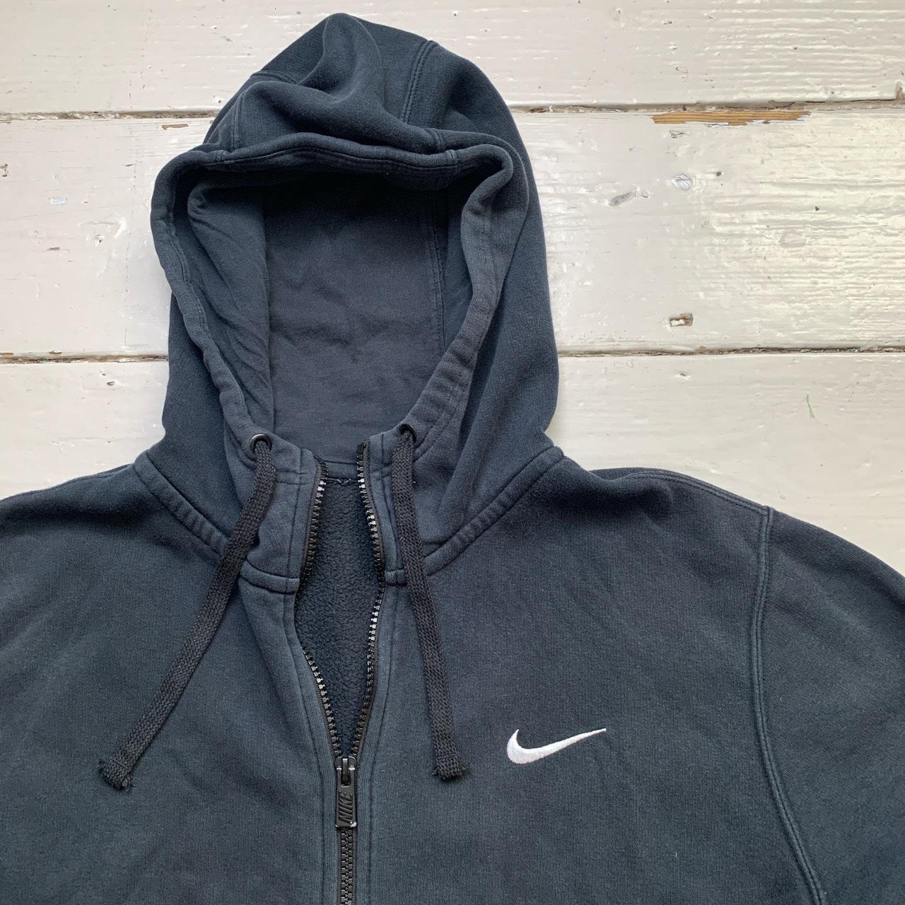 Nike Swoosh Navy and White Hoodie