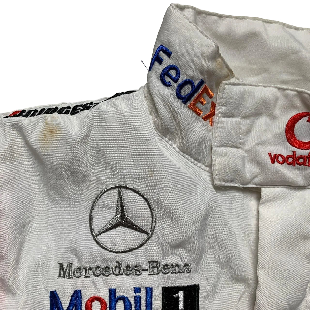 Mercedes Benz Mclaren Vodafone Formula 1 Varsity Baseball Jacket (S)