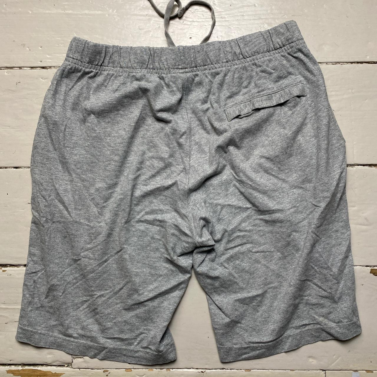 Nike Swoosh Grey and White Jogger Shorts