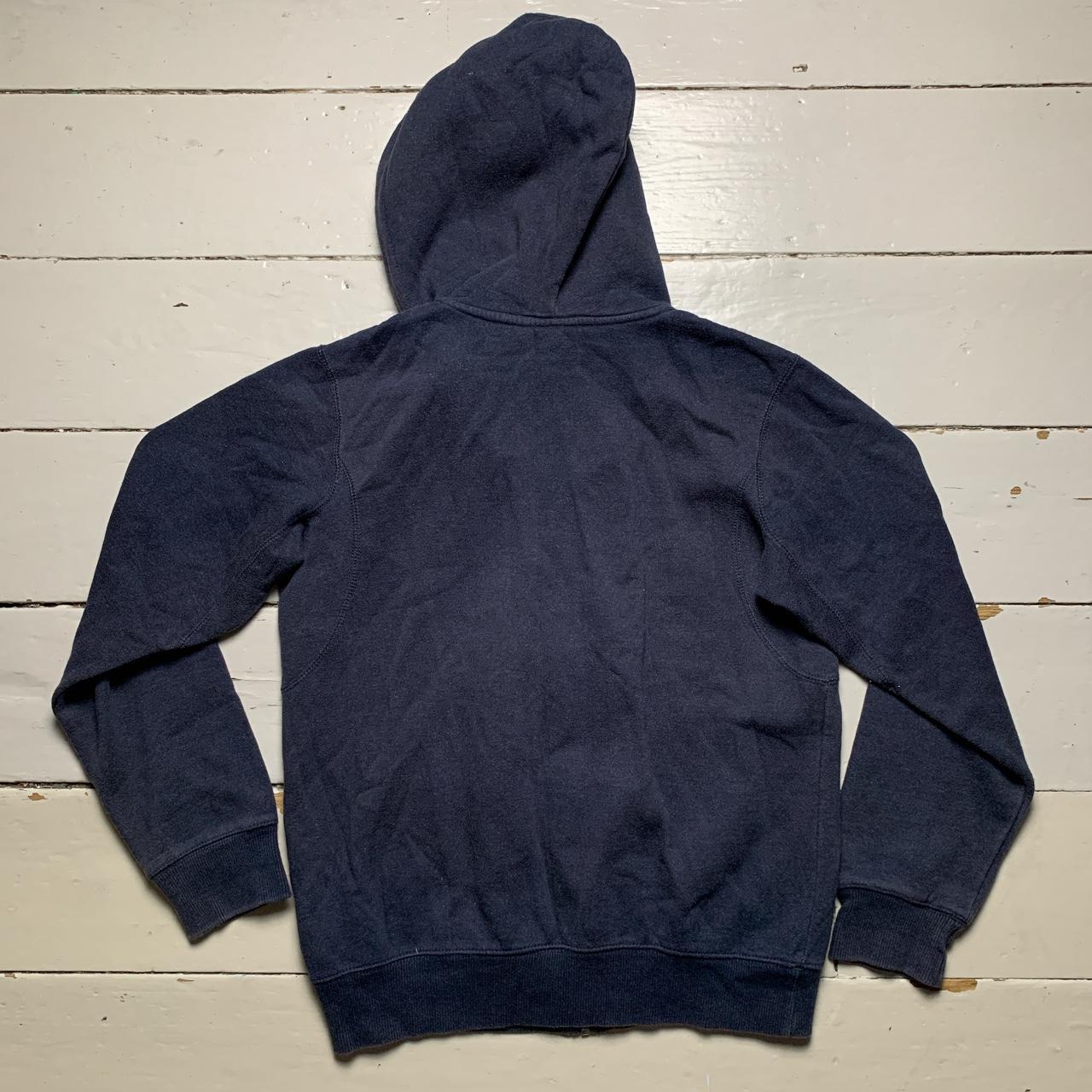 Nike Swoosh Vintage Navy and White Hoodie