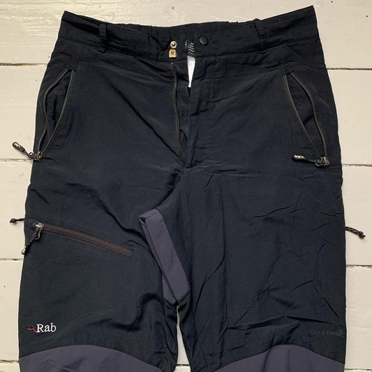 Rab Vapour Rise Cargo Trousers Black and Grey