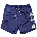 Adidas Vintage Swim Trunk Shorts Navy White Stripes (L)