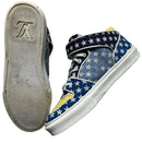 Louis Vuitton Acapulco Stars Monogram Mid Trainers Blue Yellow and White (UK 9)