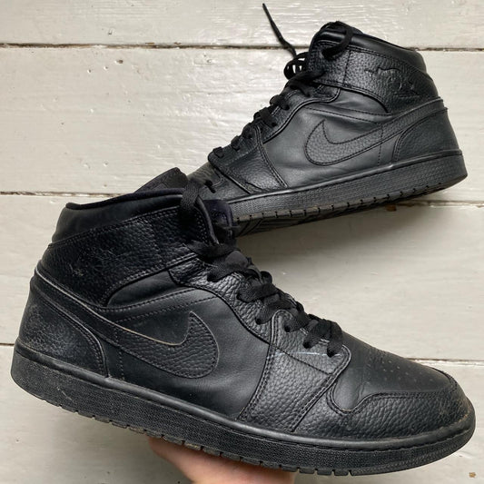 Jordan 1 Mid Black