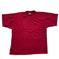 Nike Vintage 90’s Swoosh Red and Black T Shirt (M)