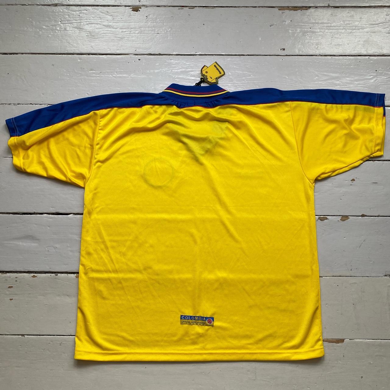 Colombia Reebok Vintage 90’s 1998/9 Football Jersey Yellow Blue and Red