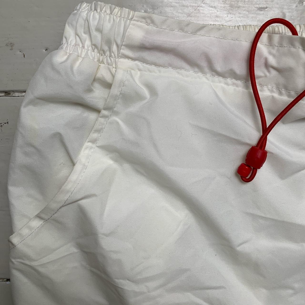 Nike Vintage Hex Logo White and Red Shell Track Pant 3/4 Shorts