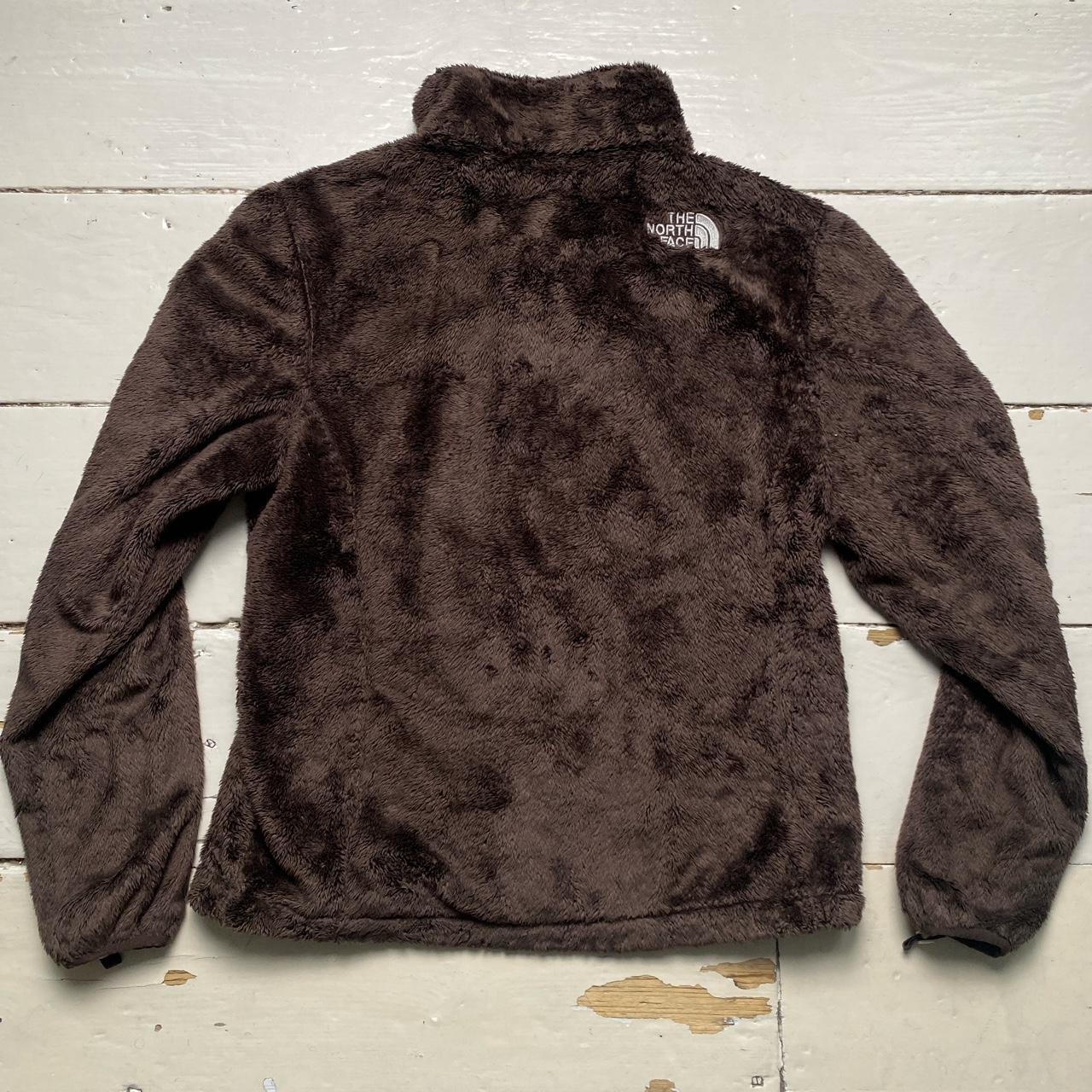 The North Face Brown Teddy Fur Zip Jumper