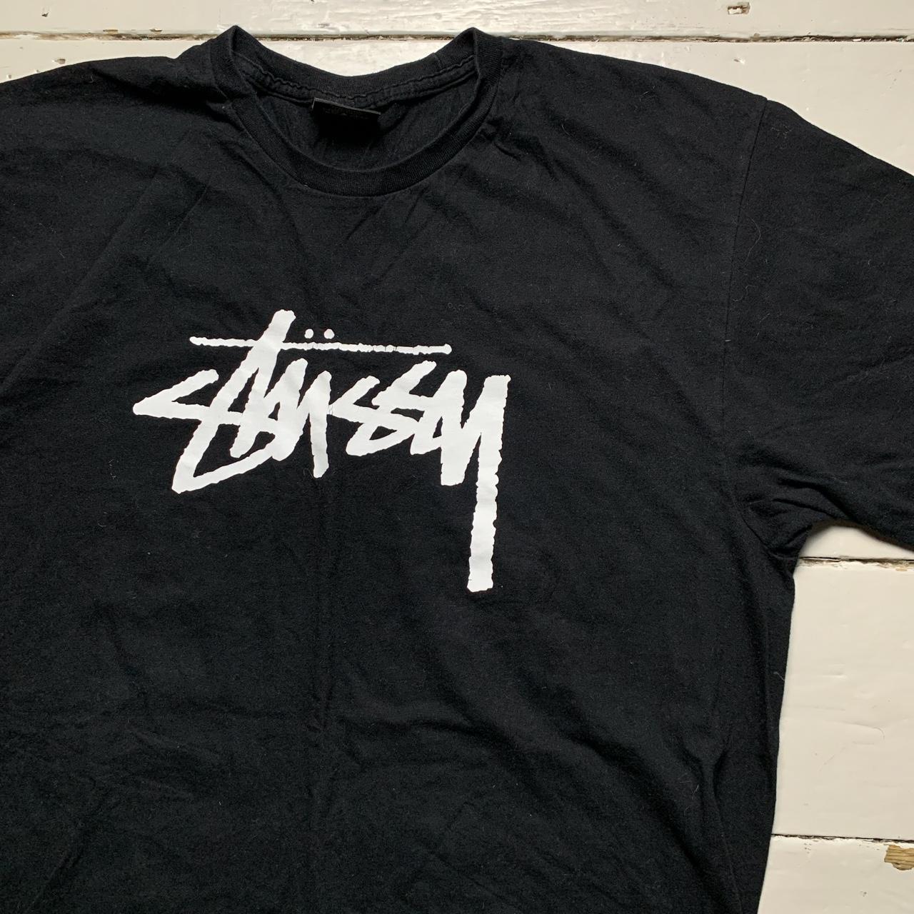 Stussy Black and White T Shirt