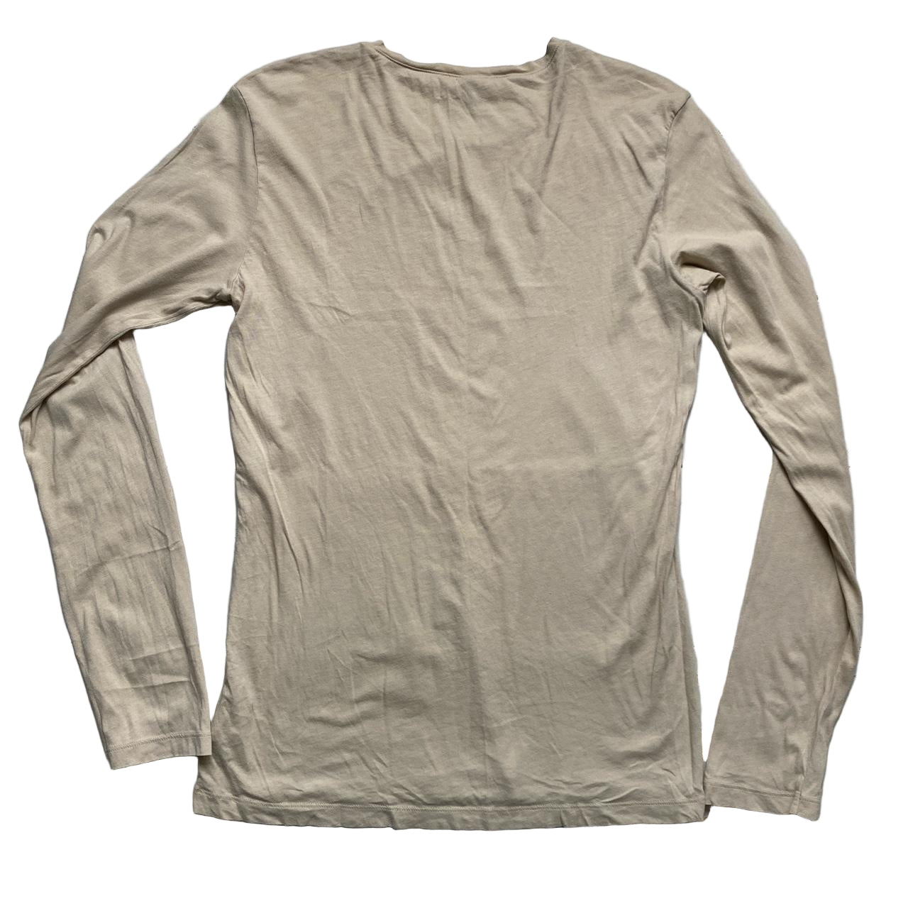 United Colours of Benetton Long Sleeve Beige T Shirt (M)
