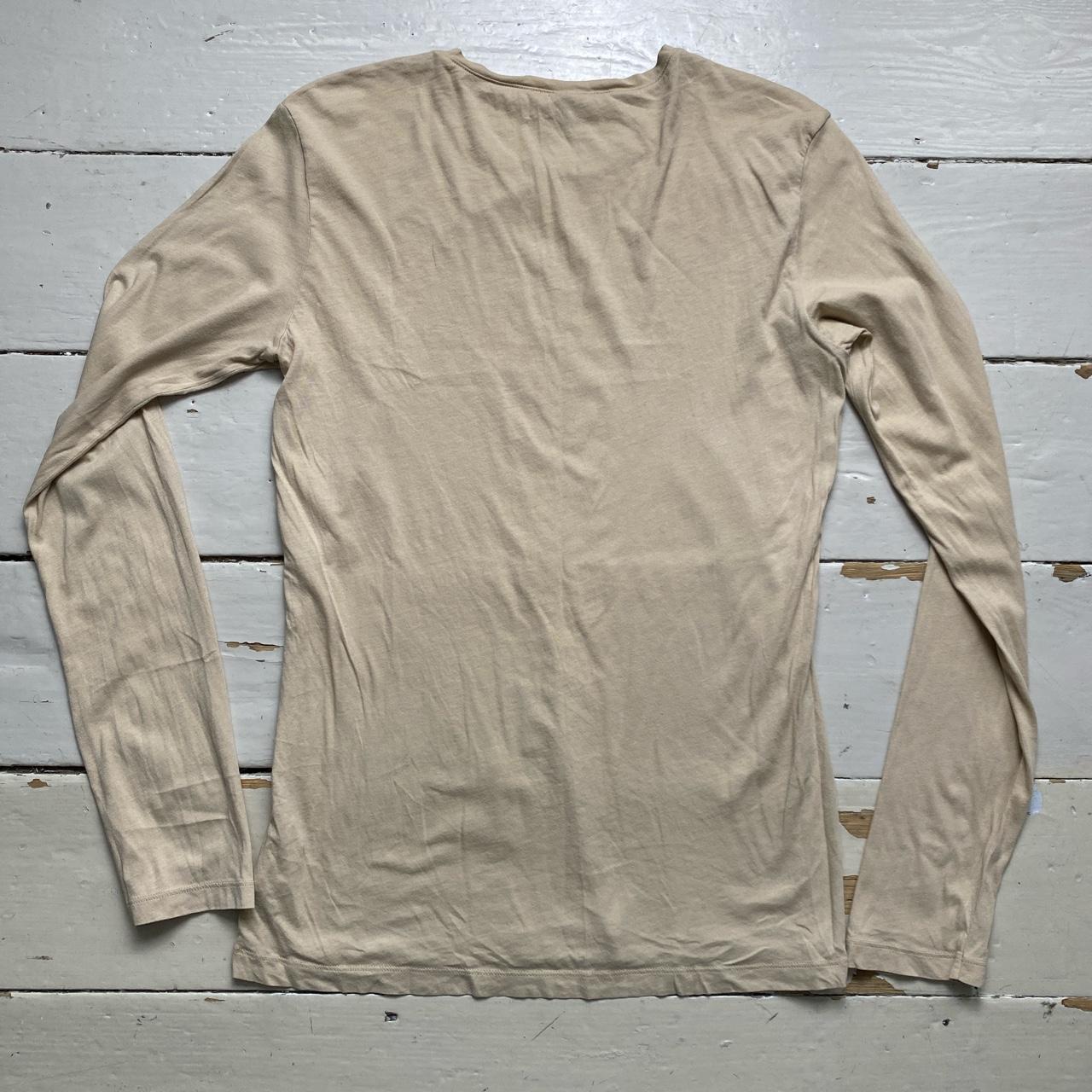 United Colours of Benetton Long Sleeve Beige T Shirt