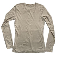 United Colours of Benetton Long Sleeve Beige T Shirt (M)