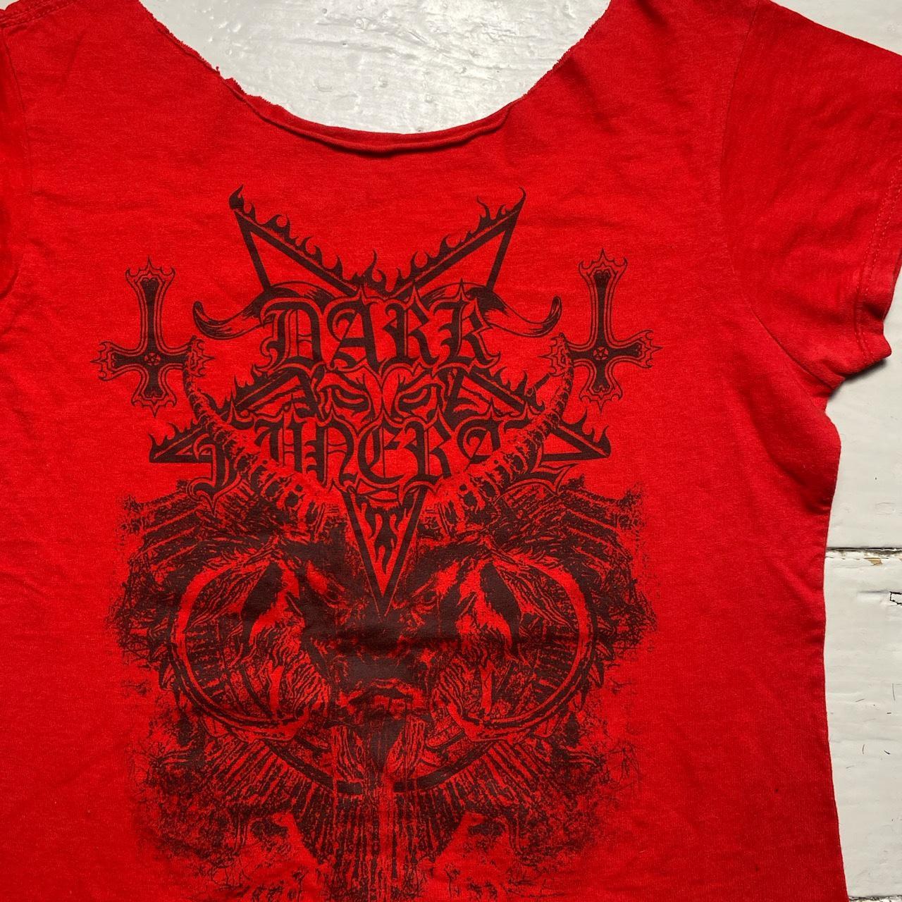 Dark Funeral Heavy Metal Goth Grunge Red and Black Vest T Shirt