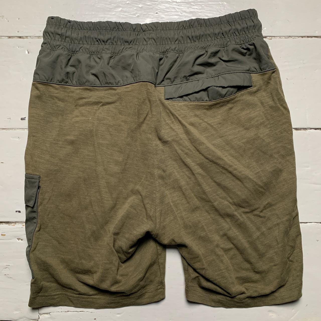 Nike Khaki and White Cargo Shorts