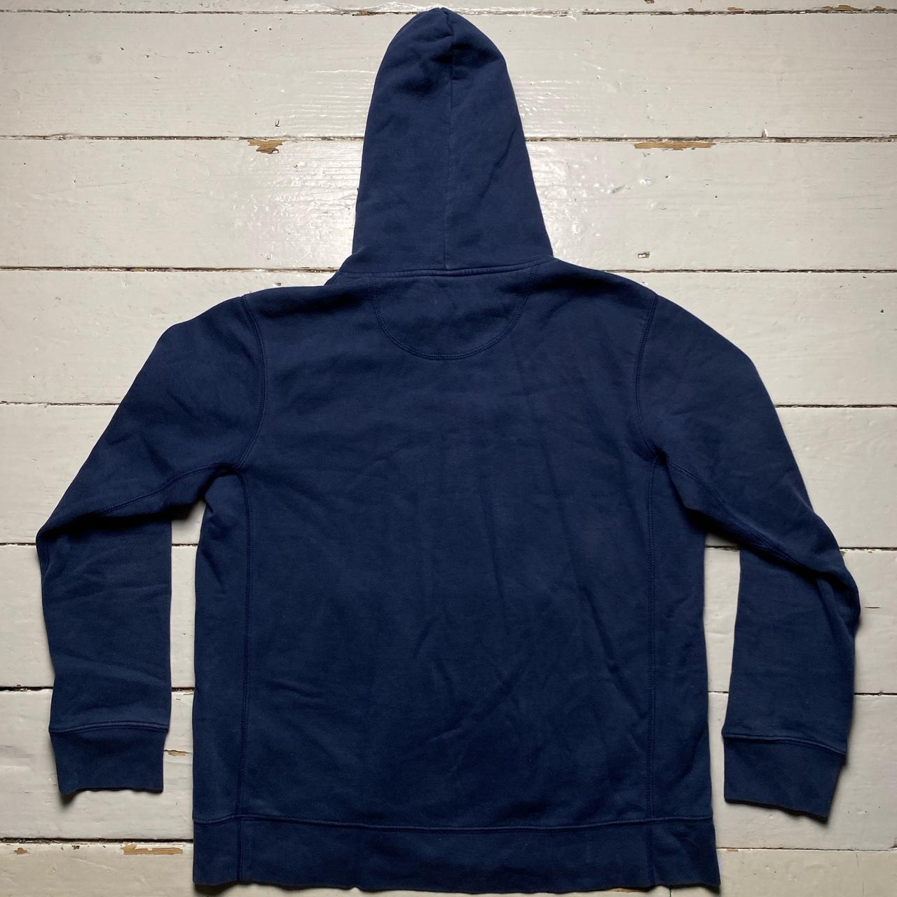 Nike Swoosh Vintage Hoodie Navy and White