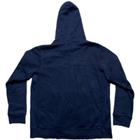 Nike Swoosh Vintage Hoodie Navy and White (M)