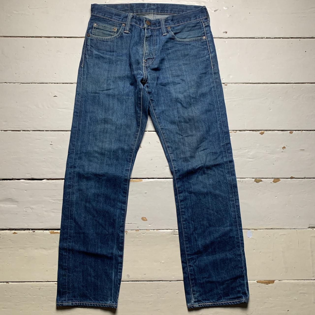 Levis 514 Navy Baggy Jeans
