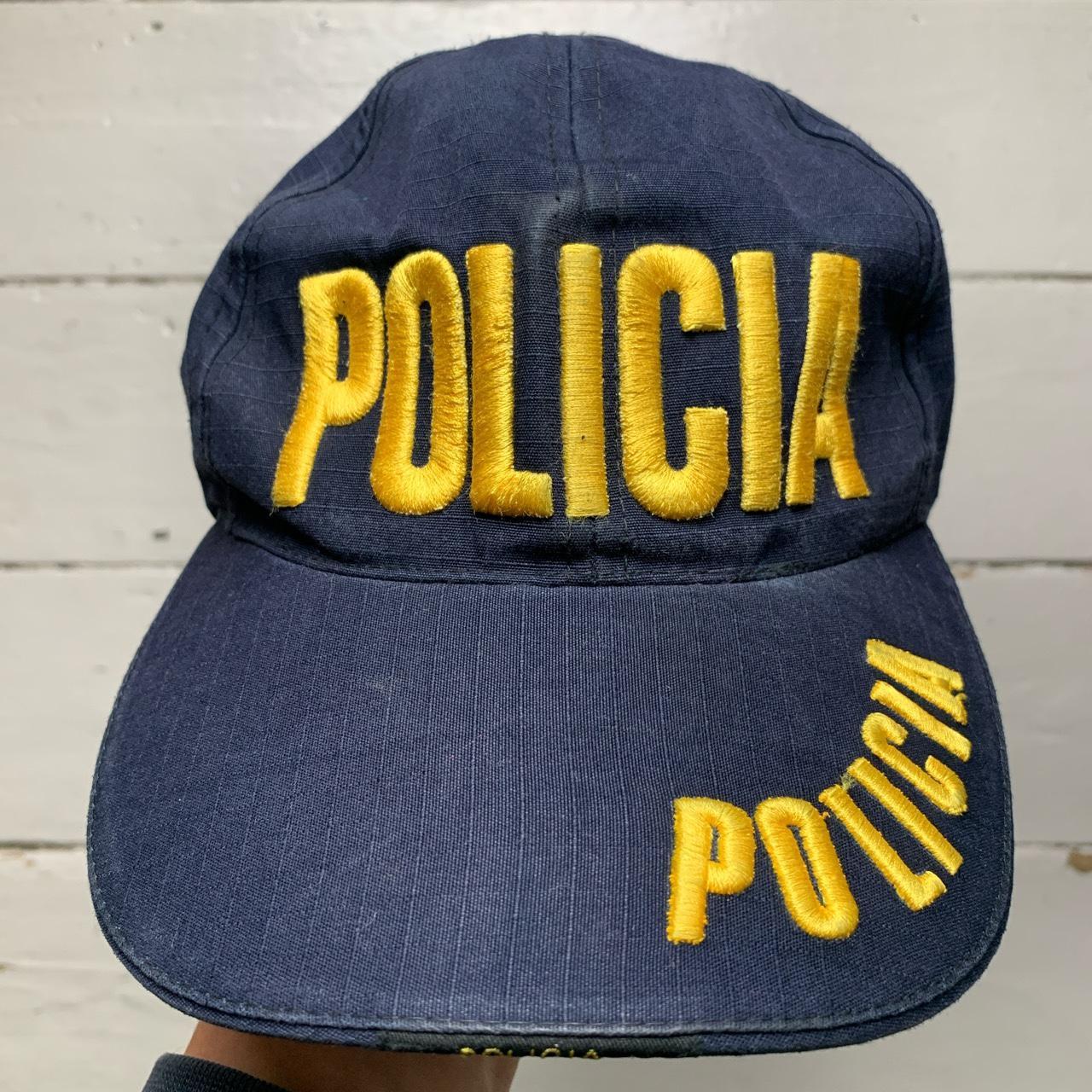 Policia Costa Rica Police Navy and Yellow Cap