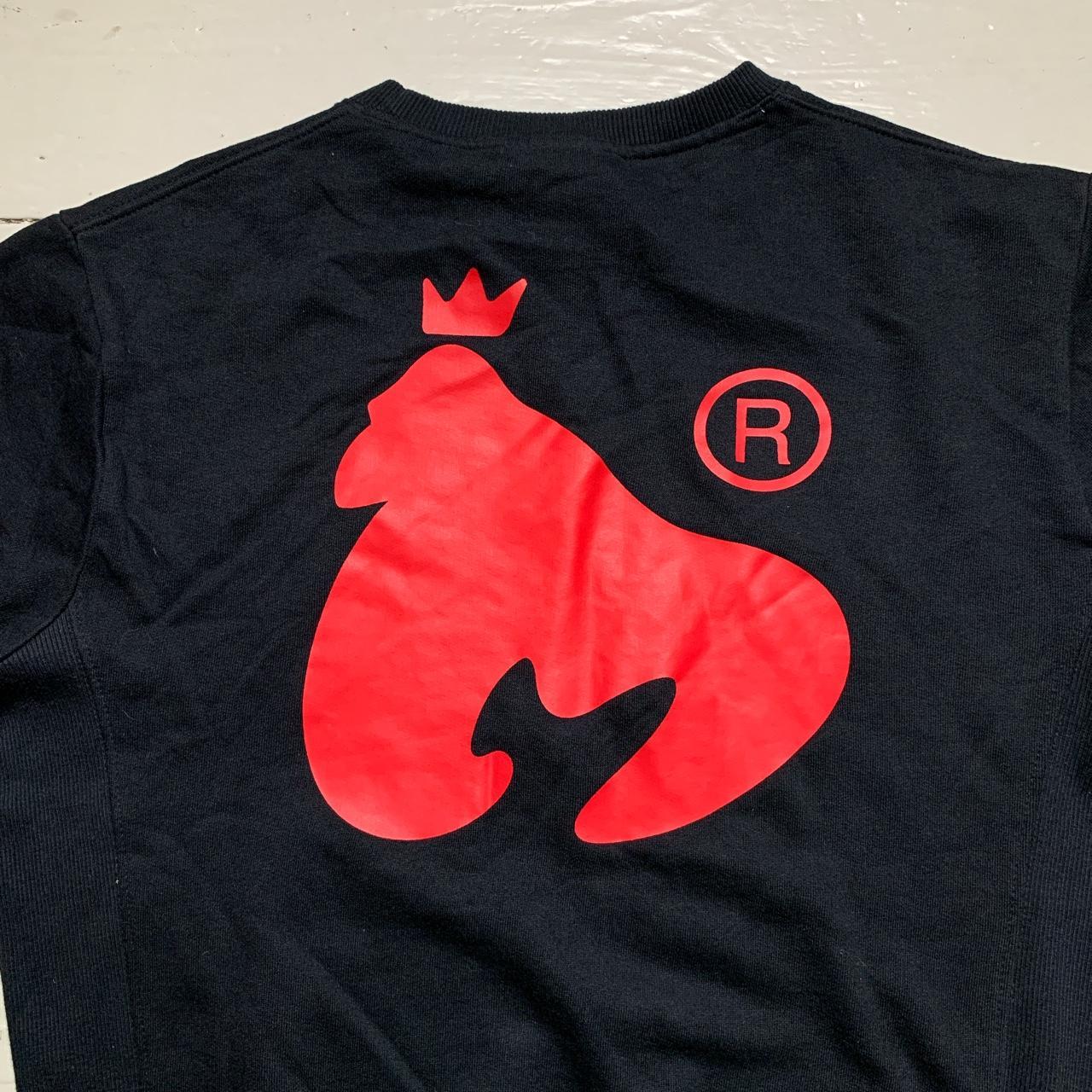 Money Clothing Jumper Black and Red Monkey Logo