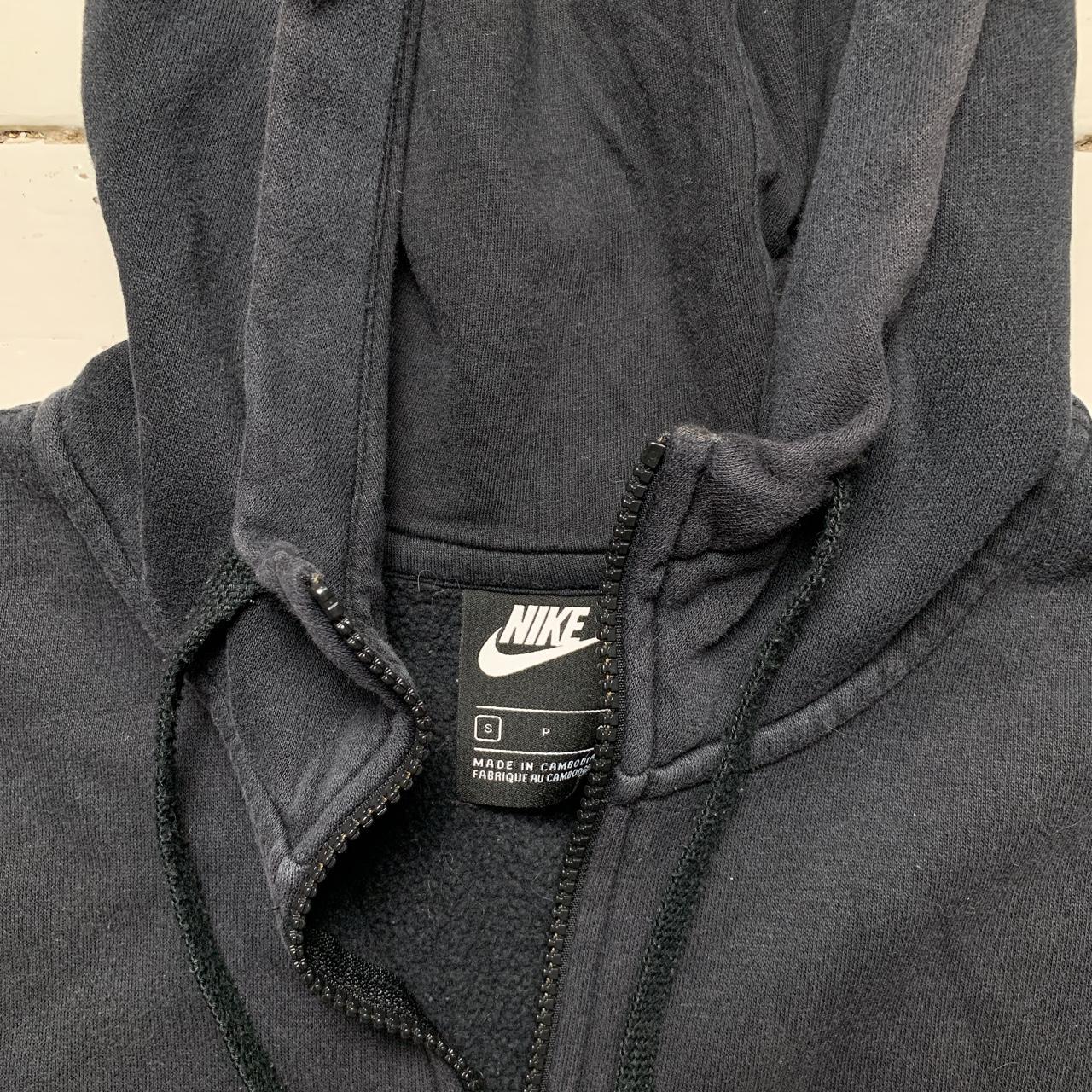 Nike Swoosh Black and Red Hoodie