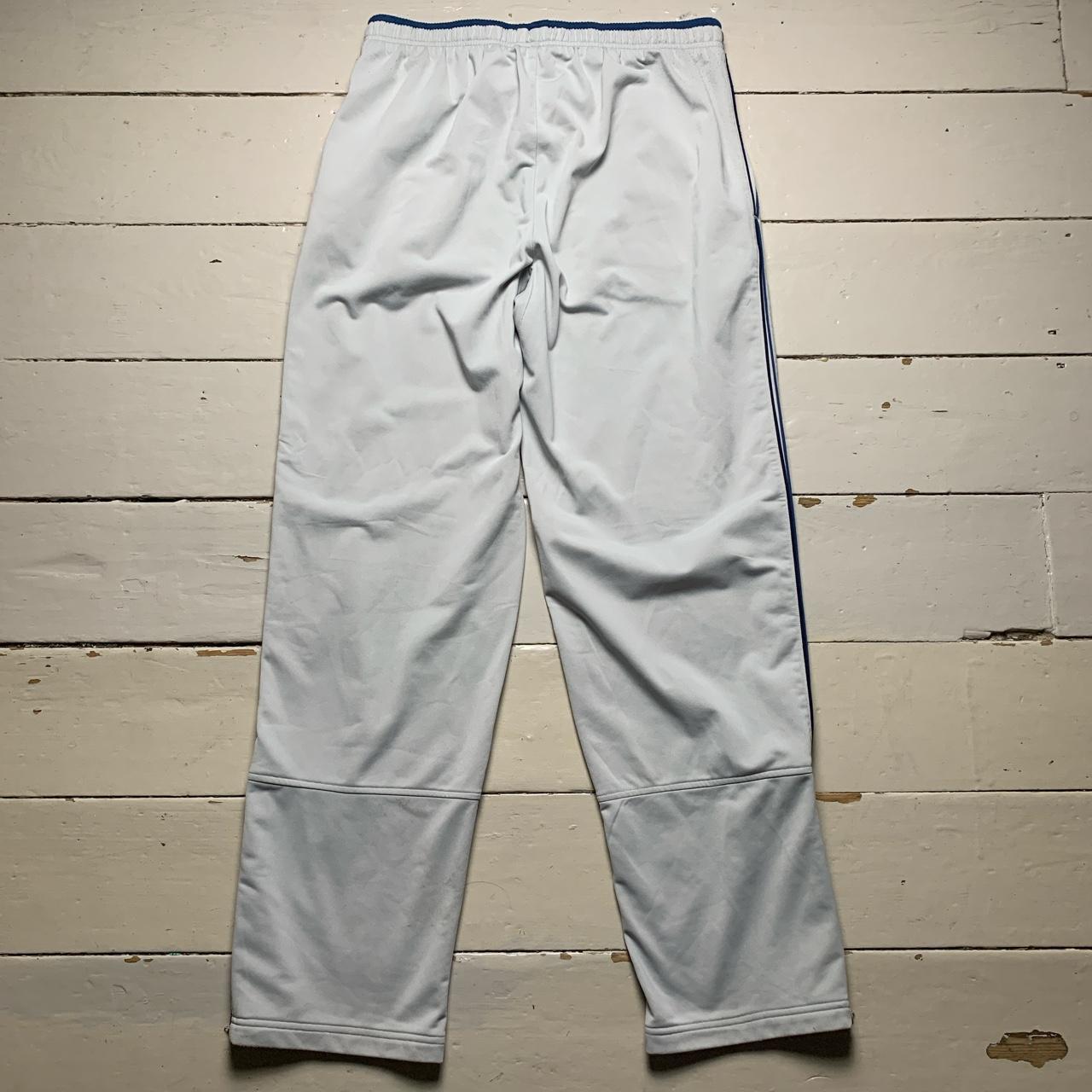 Nike Vintage Multi Swoosh Baby Blue and Navy Track Pant Bottoms