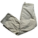 Maharishi Vintage Light Sand Beige Khaki Sequin Embroidered Combat Parachute Baggy Trousers (XS)
