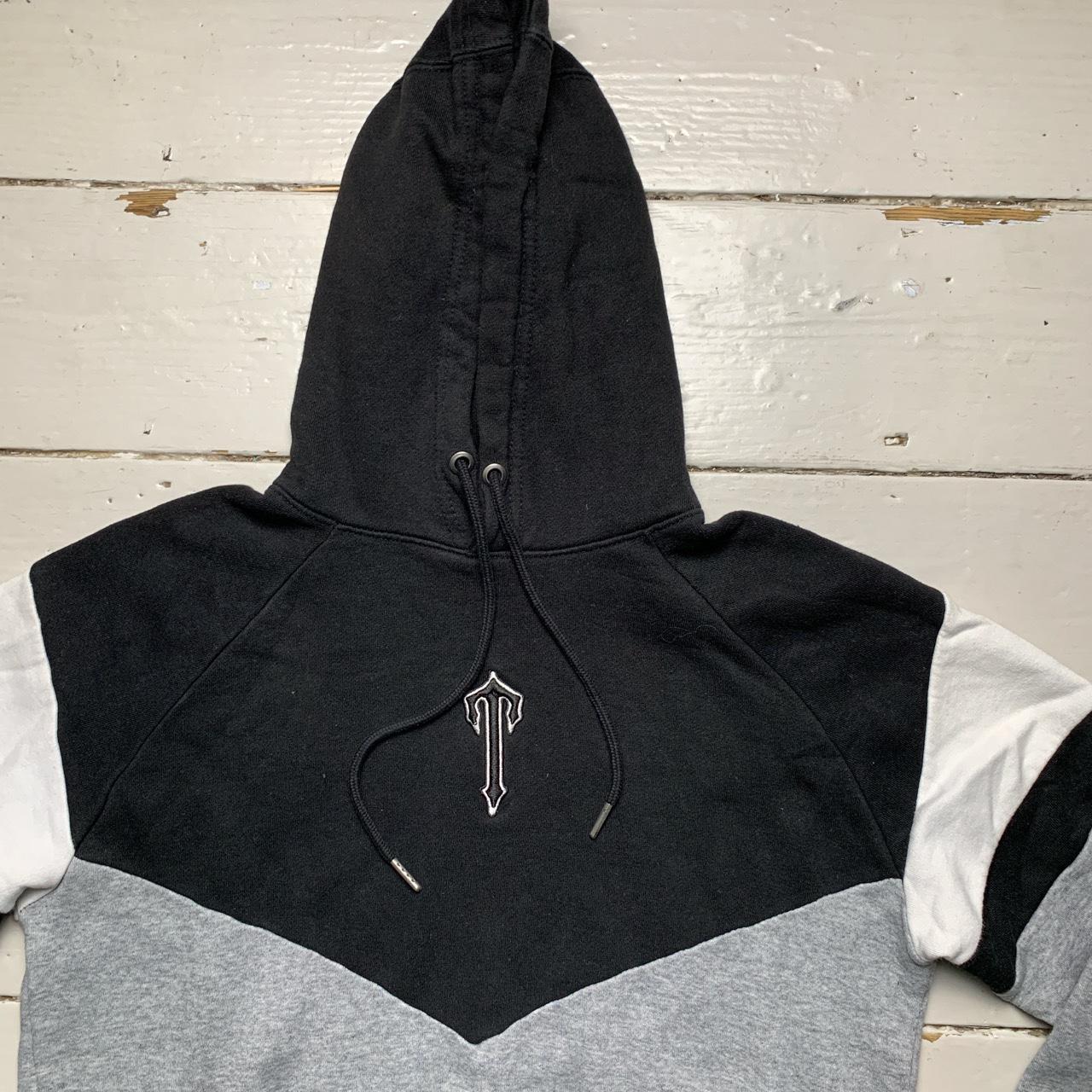 Trapstar Irongate T Black Grey and White Hoodie