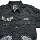 Glory Bulzeye Vintage Choppers Vintage Motorcycle Biker Shirt (XL)