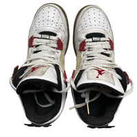 Jordan 4 Fusion Air Force 1 White and Varsity Red (UK 8)