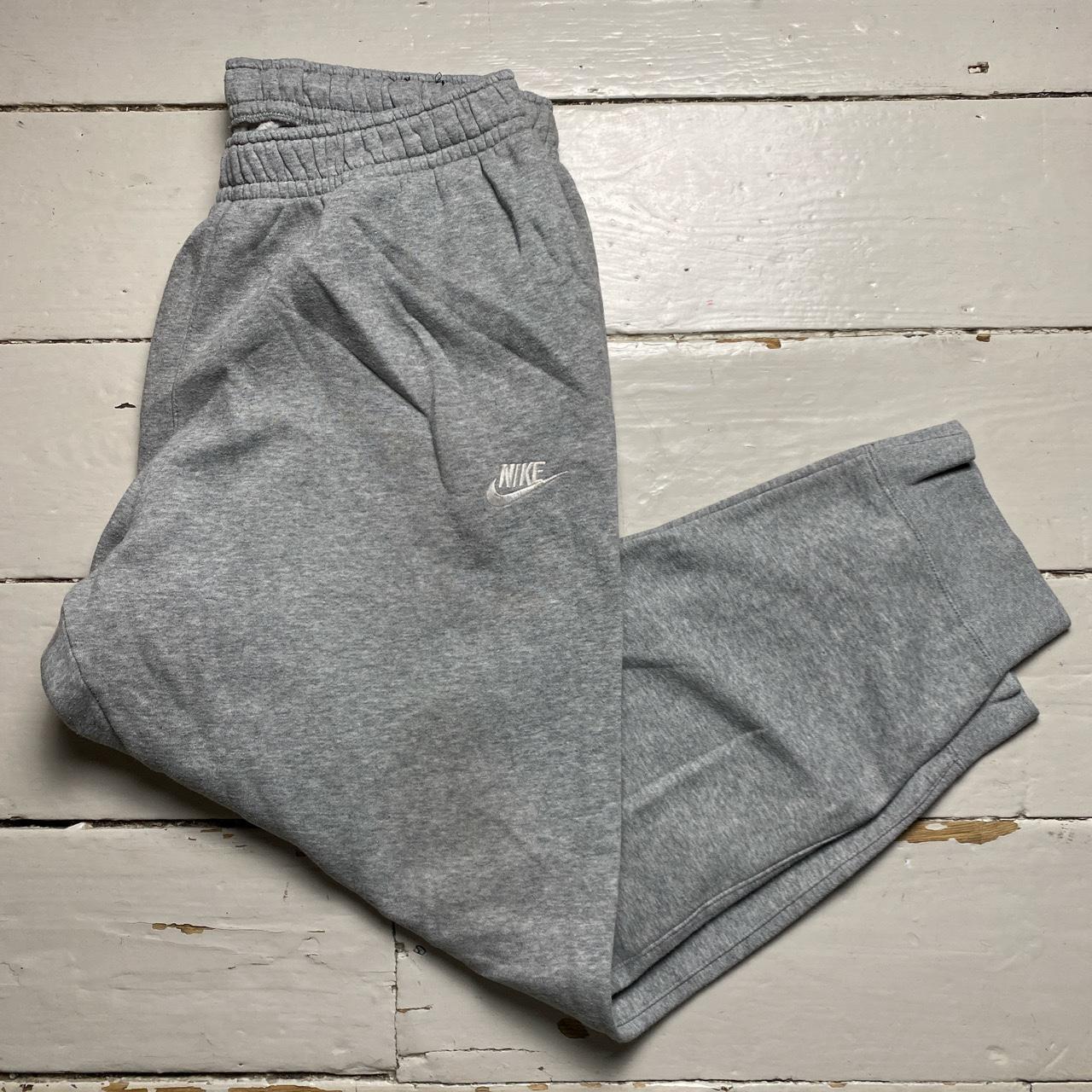 Nike Swoosh Grey and White Baggy Joggers