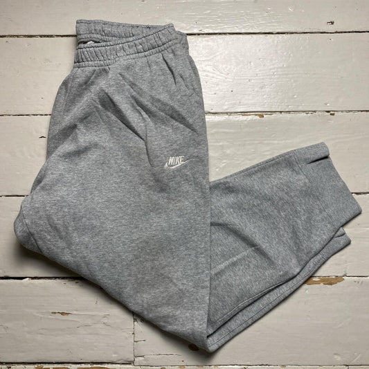 Nike Swoosh Grey and White Baggy Joggers