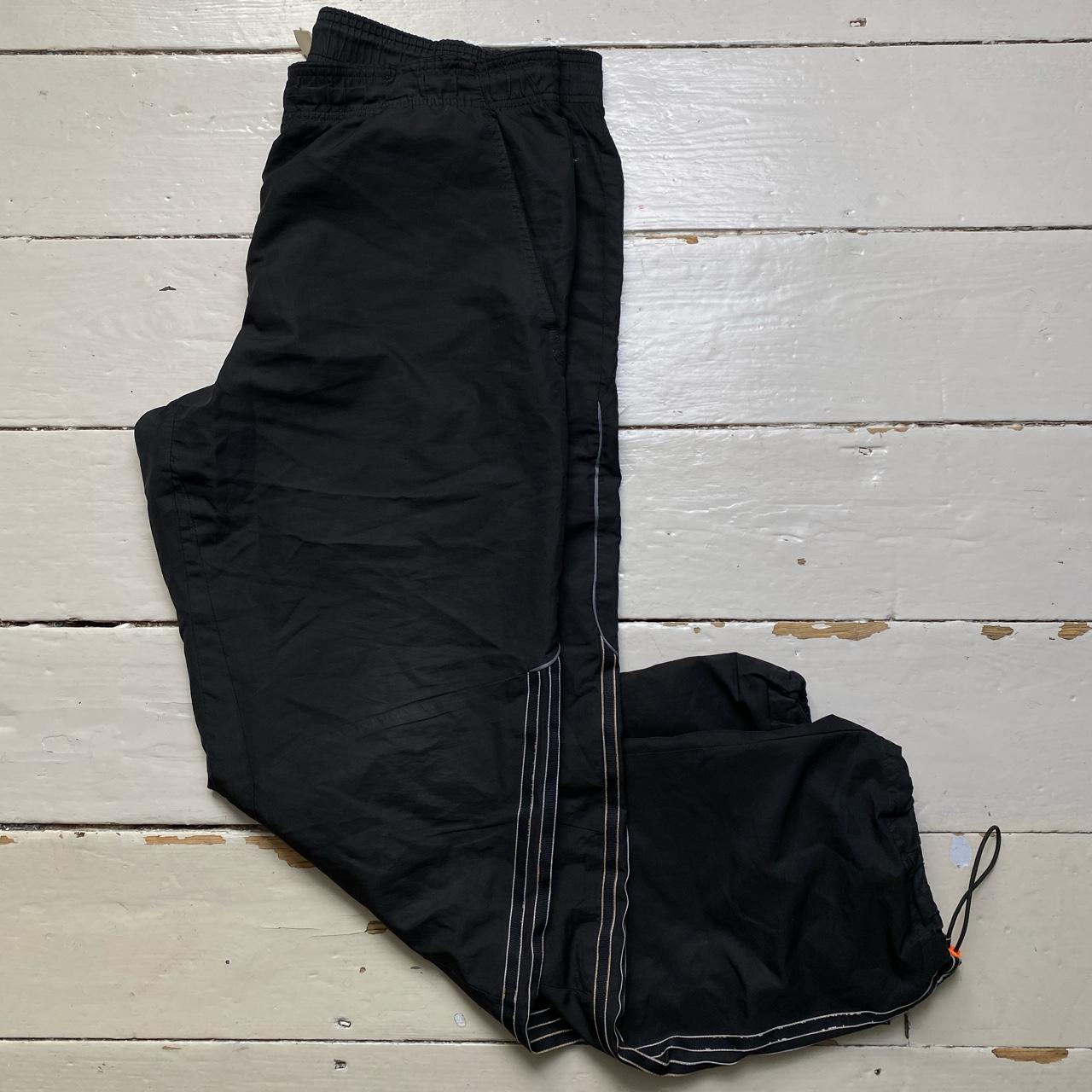 Adidas Clima 365 Baggy Track Pant Shell Black and Orange Bottoms